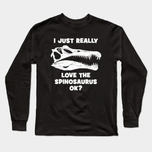 Spinosaurus fossil skull Long Sleeve T-Shirt